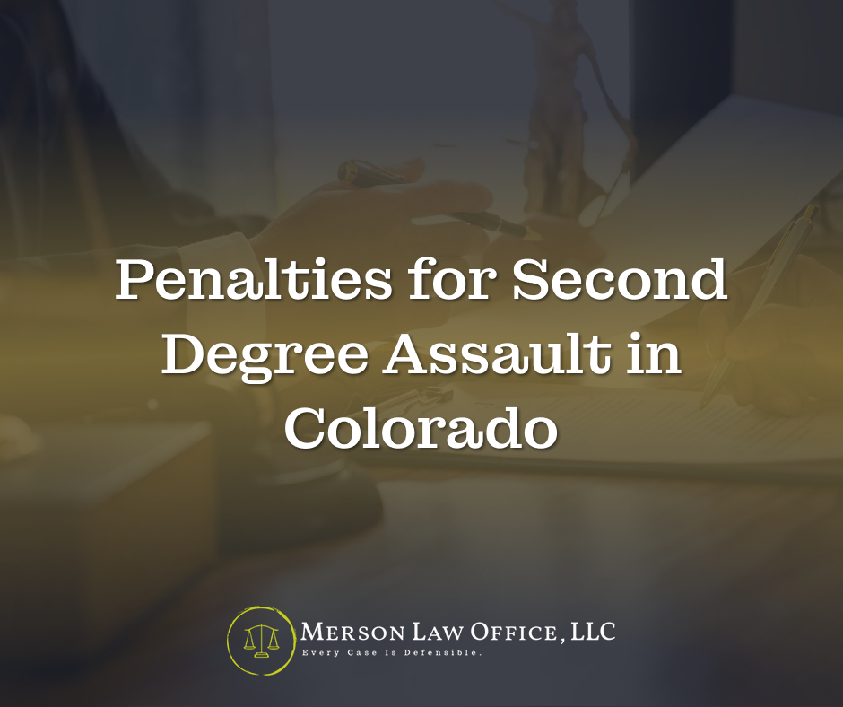 2nd degree assault Colorado punishment